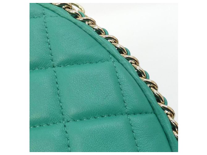 Borsa a tracolla Chanel AS3917 in agnello verde - vista 3