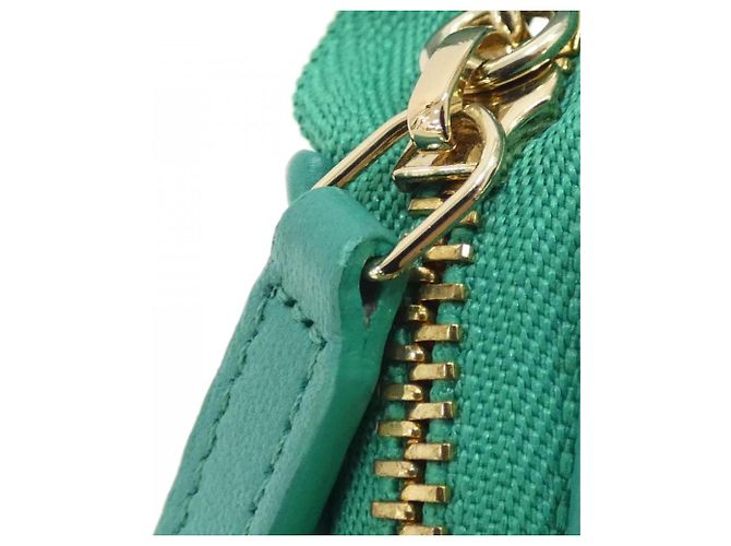 Borsa a tracolla Chanel AS3917 in agnello verde - vista 4