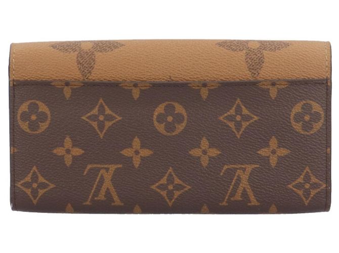 Cartera larga Louis Vuitton Sarah Monogram Giant Reverse Castaño - vista 2