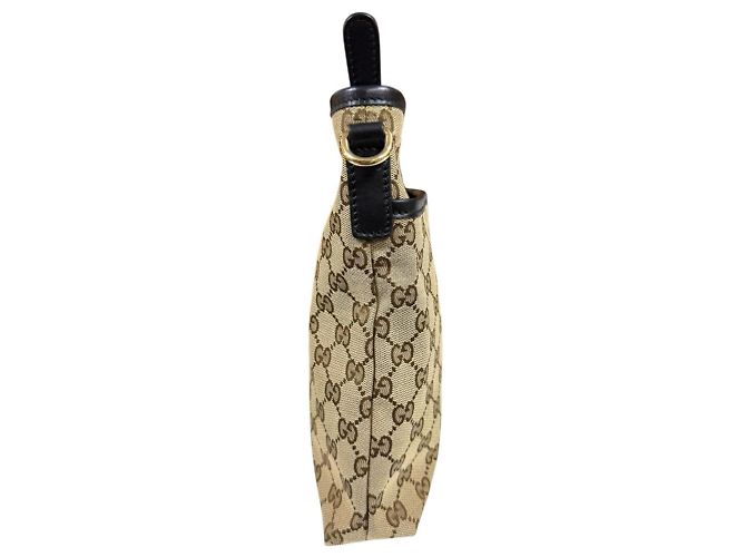 Borsa a Spalla Gucci Sherry Marrone Nero - vista 4