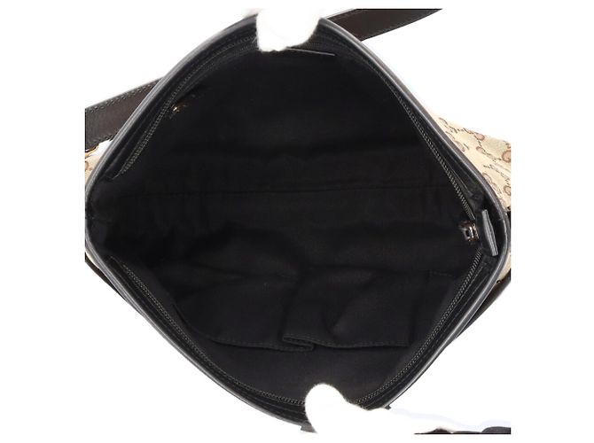 Borsa a Spalla Gucci Sherry Marrone Nero - vista 8