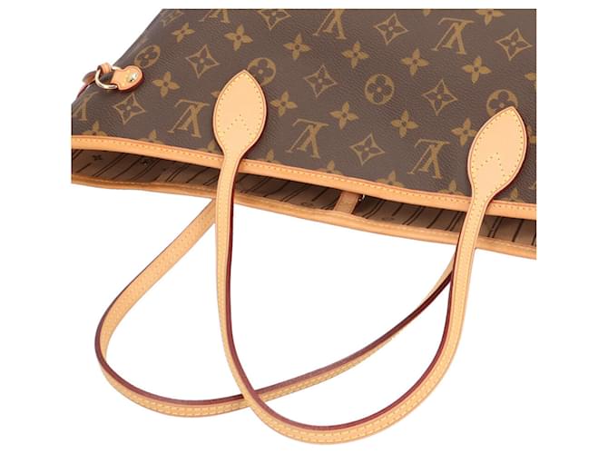 Borsa Tote Louis Vuitton Neverfull MM Monogram Marrone - vista 10