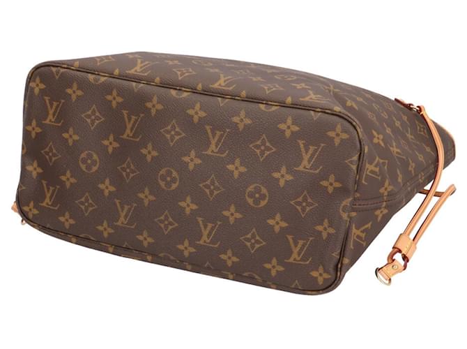 Borsa Tote Louis Vuitton Neverfull MM Monogram Marrone - vista 5