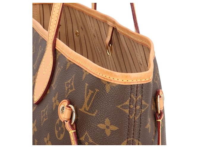 Borsa Tote Louis Vuitton Neverfull MM Monogram Marrone - vista 7