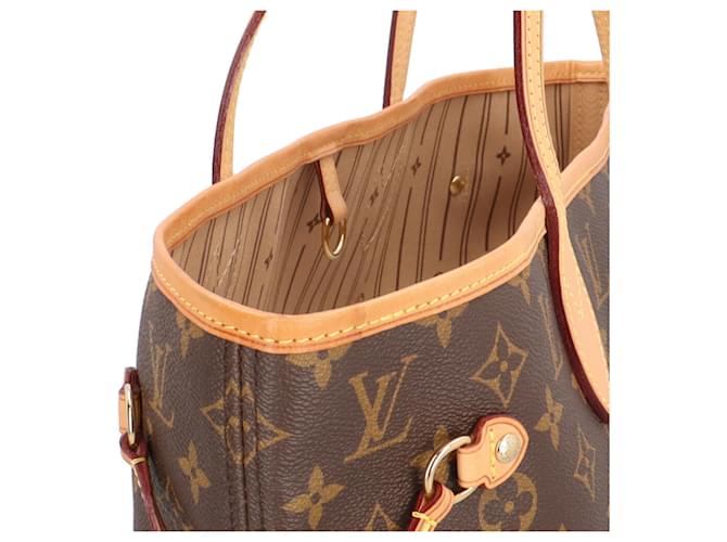 Borsa Tote Louis Vuitton Neverfull MM Monogram Marrone - vista 8