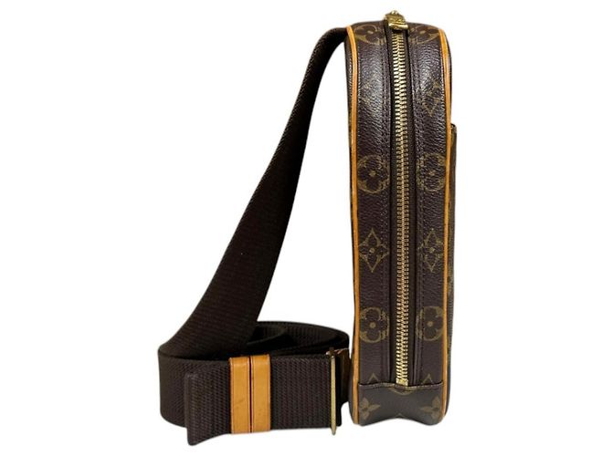 Zaino Louis Vuitton Pochette Gange Monogram Marrone - vista 4