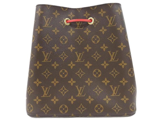 Néonoé Borsa a tracolla Louis Vuitton Monogram Neo Noe MM M44021 Marrone Rosso - vista 2