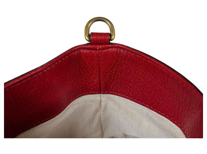 Borsa a Spalla Gucci Bosco Patch GG Supreme Marrone Rosso - vista 10