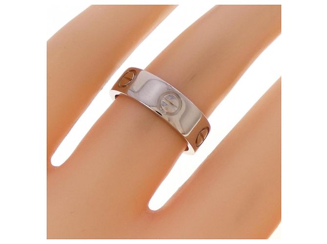 Anello Love Band in oro bianco 18K Cartier - vista 4