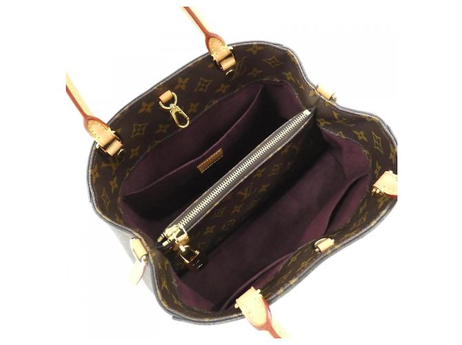 Borsa Louis Vuitton Monogram Montaigne MM M41056 Marrone - vista 10