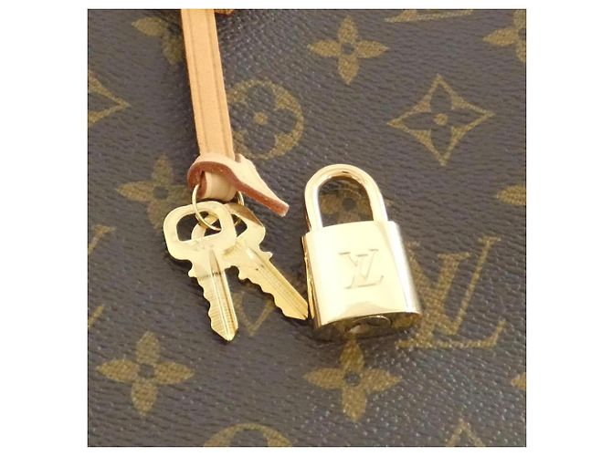 Borsa Louis Vuitton Monogram Montaigne MM M41056 Marrone - vista 3