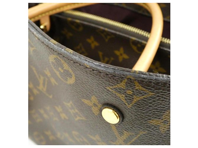 Borsa Louis Vuitton Monogram Montaigne MM M41056 Marrone - vista 5