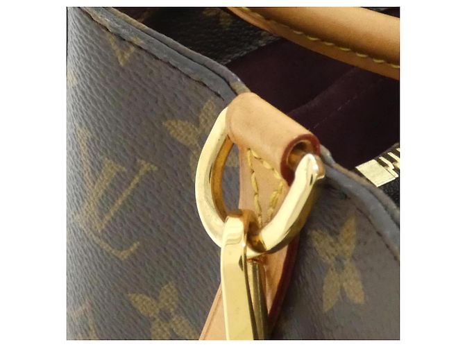 Borsa Louis Vuitton Monogram Montaigne MM M41056 Marrone - vista 7