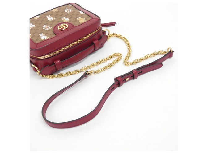 Gucci 655596 2TVAG Borsa a Spalla Rosso Beige - vista 7