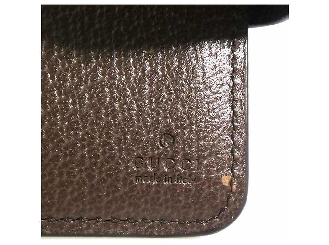Cartera Bi-Fold Gucci en lona GG Supreme marrón Castaño - vista 14