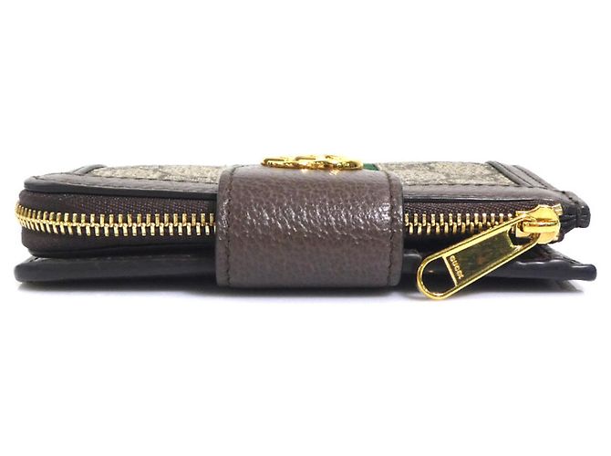 Cartera Bi-Fold Gucci en lona GG Supreme marrón Castaño - vista 3