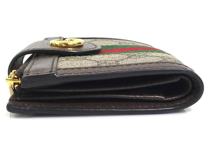 Cartera Bi-Fold Gucci en lona GG Supreme marrón Castaño - vista 4