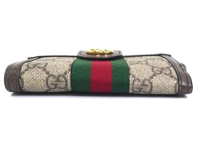 Cartera Bi-Fold Gucci en lona GG Supreme marrón Castaño - vista 5