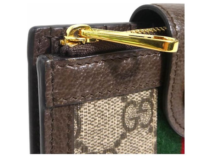 Cartera Bi-Fold Gucci en lona GG Supreme marrón Castaño - vista 6