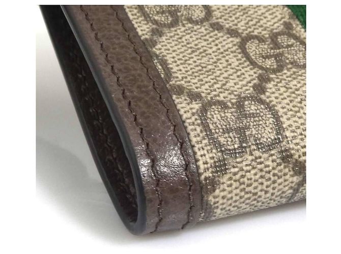 Cartera Bi-Fold Gucci en lona GG Supreme marrón Castaño - vista 7