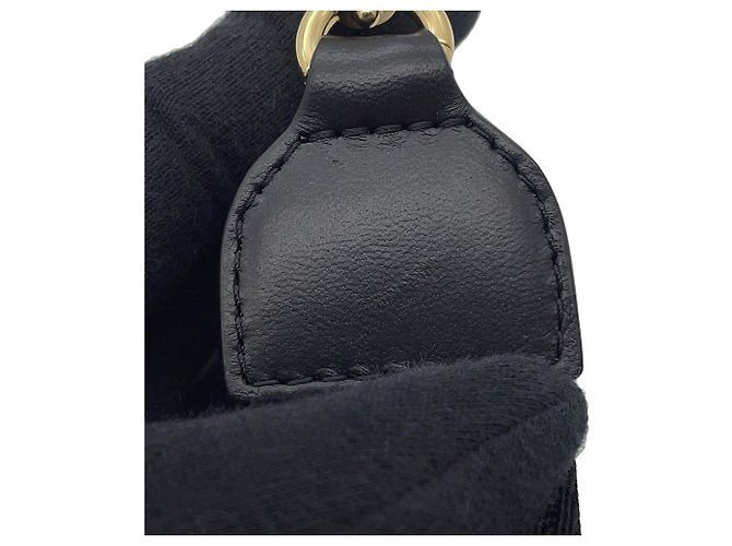 Borsa Hobo Chanel Coco Beach Mark Large in Nylon Nero Bianco - vista 10