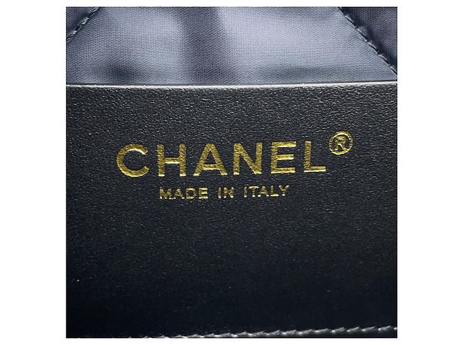 Borsa Hobo Chanel Coco Beach Mark Large in Nylon Nero Bianco - vista 12