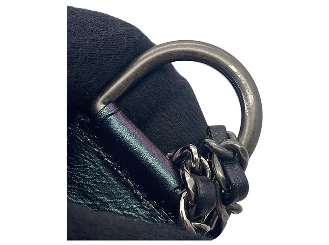 Borsa a Spalla con Catena Chanel Gabrielle de Small Hobo Viola scuro - vista 11