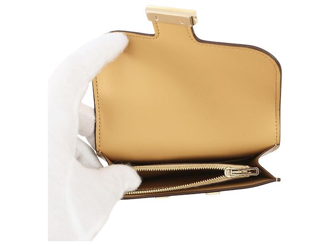 Hermès Hermes Constance Doré Champagne Chevre Monedero Dorado - vista 6