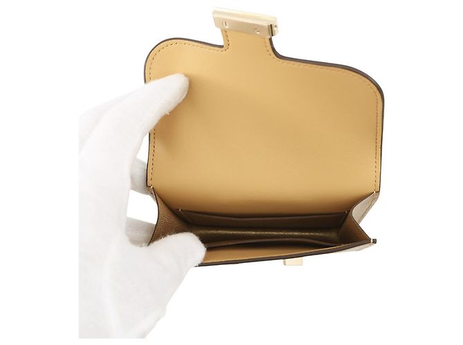 Hermès Hermes Constance Doré Champagne Chevre Monedero Dorado - vista 7
