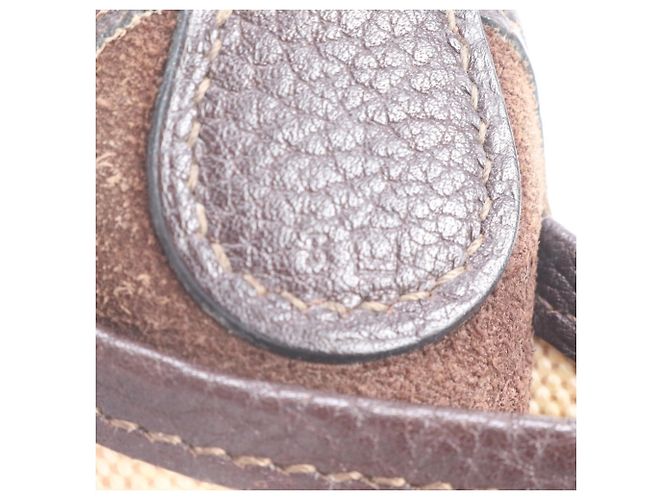 Hermès Borsa a tracolla Hermes Vespa PM Toile H Leather Beige Marrone scuro - vista 10
