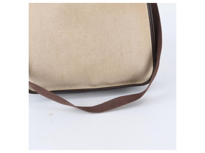 Hermès Borsa a tracolla Hermes Vespa PM Toile H Leather Beige Marrone scuro - vista 2