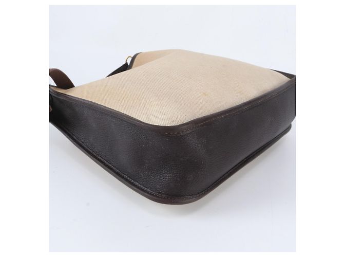 Hermès Borsa a tracolla Hermes Vespa PM Toile H Leather Beige Marrone scuro - vista 4