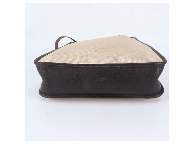 Hermès Borsa a tracolla Hermes Vespa PM Toile H Leather Beige Marrone scuro - vista 5