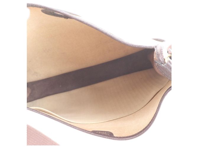Hermès Borsa a tracolla Hermes Vespa PM Toile H Leather Beige Marrone scuro - vista 7