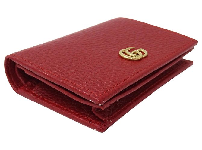 Portafoglio Bi-Fold Petite Marmont Gucci Rosso - vista 3