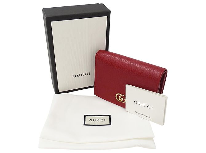 Portafoglio Bi-Fold Petite Marmont Gucci Rosso - vista 7