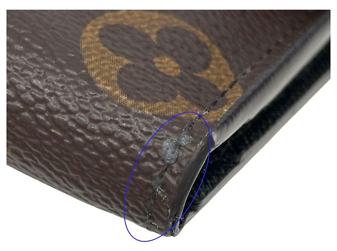 Cartera tríptico Louis Vuitton Monogram Giant Reverse Castaño Monograma - vista 11