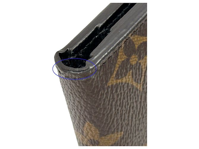 Cartera tríptico Louis Vuitton Monogram Giant Reverse Castaño Monograma - vista 12