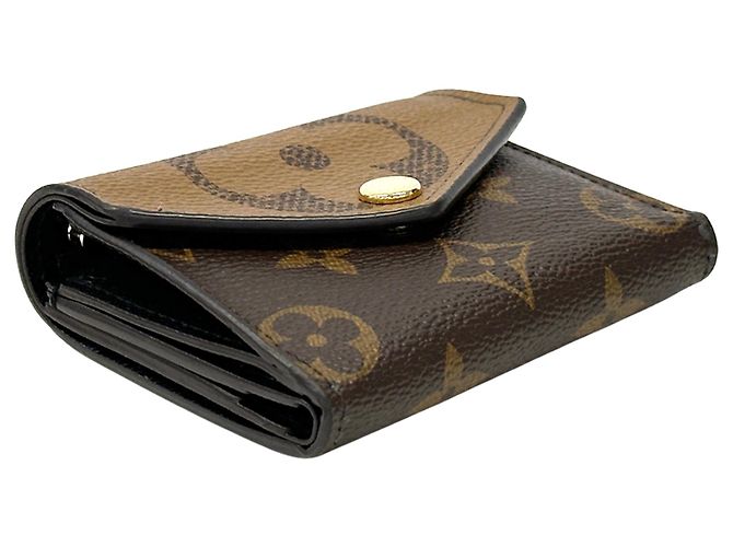 Cartera tríptico Louis Vuitton Monogram Giant Reverse Castaño Monograma - vista 3