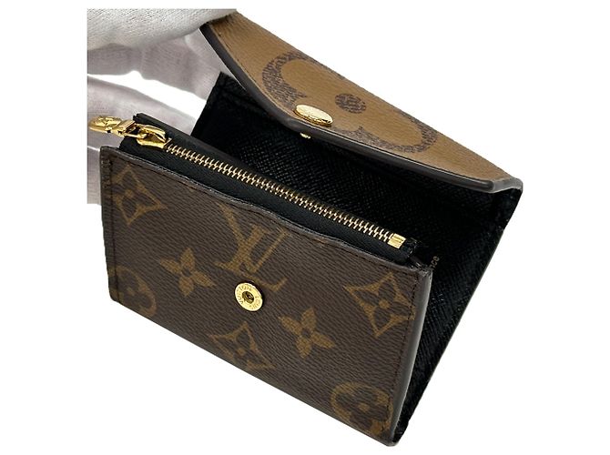 Cartera tríptico Louis Vuitton Monogram Giant Reverse Castaño Monograma - vista 5