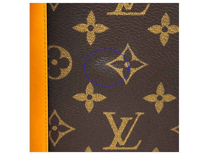 Louis Vuitton Monogram Macassar Long Wallet Brown Golden Orange - view 8