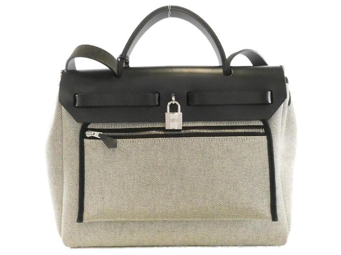 Hermès Borsa Hermes Circuit 24 Herbag Zip PM Nero Crudo - vista 2