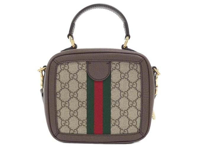 Borsa Gucci Ophidia Marrone Beige - vista 2