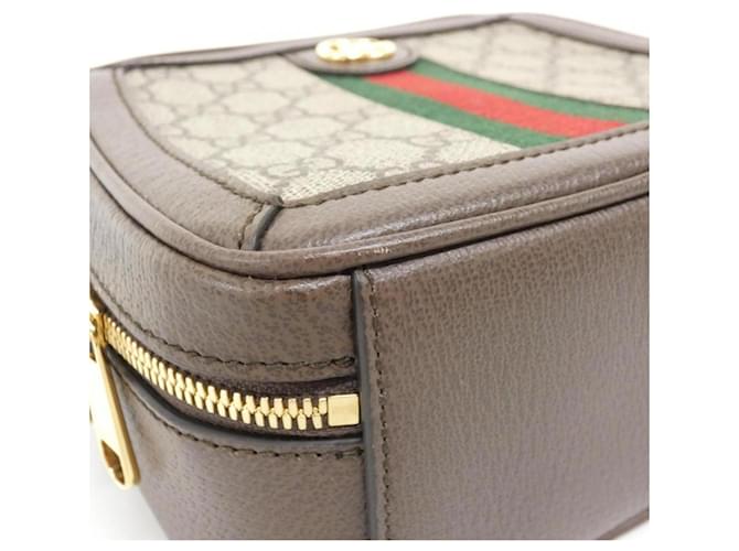 Borsa Gucci Ophidia Marrone Beige - vista 3