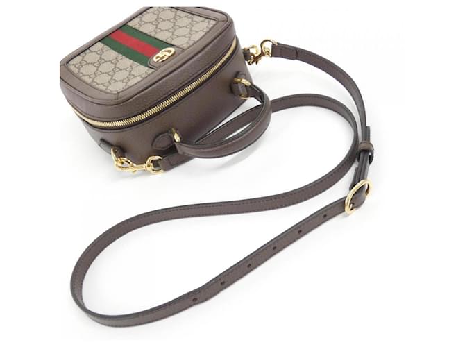 Borsa Gucci Ophidia Marrone Beige - vista 5