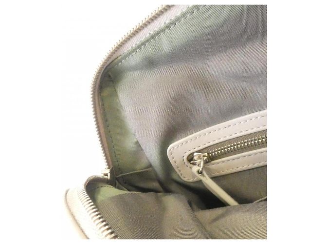 Borsa in pelle grigia Christian Dior Marrone - vista 10