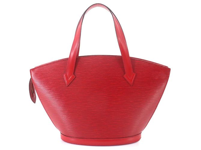 Borsa Tote Louis Vuitton Epi Saint Jacques Rosso - vista 2