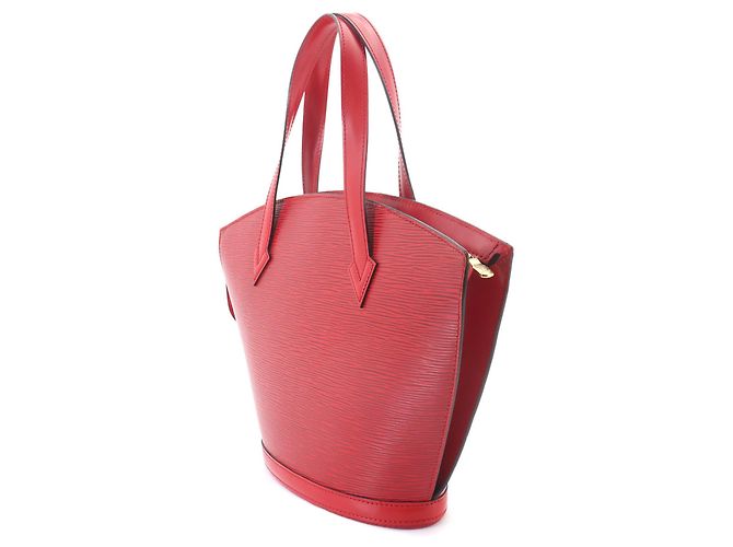 Borsa Tote Louis Vuitton Epi Saint Jacques Rosso - vista 3