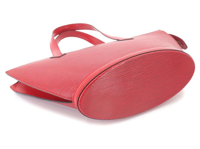 Borsa Tote Louis Vuitton Epi Saint Jacques Rosso - vista 4