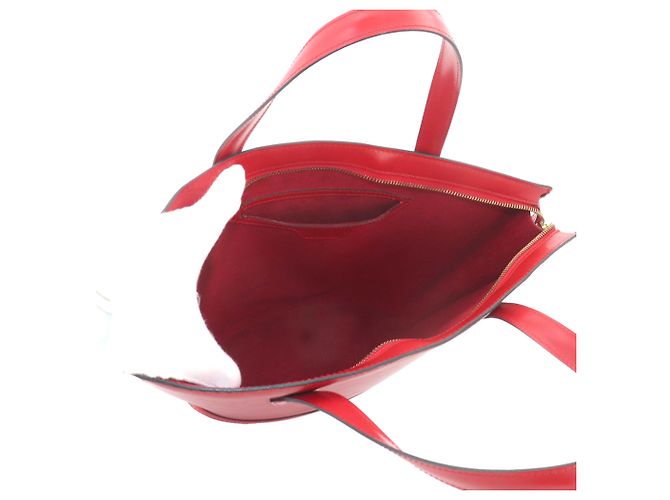 Borsa Tote Louis Vuitton Epi Saint Jacques Rosso - vista 6